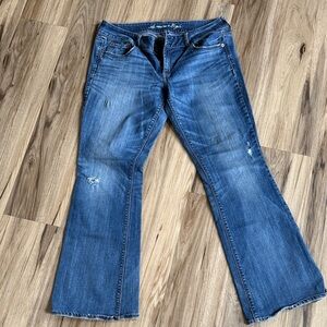American Eagle Outfitters Artist Flare Blue Jeans
